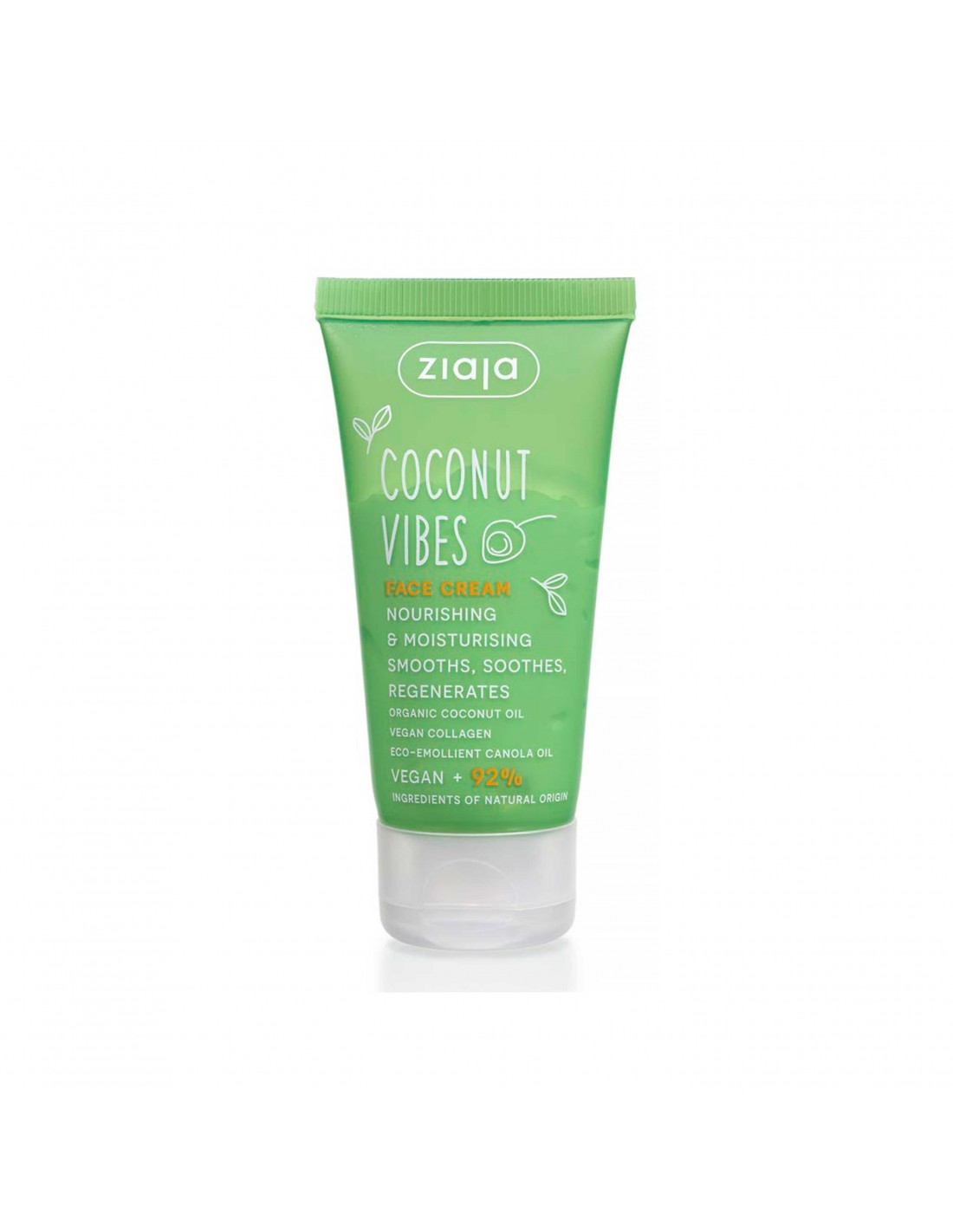 COCONUT & ORANGE VIBES Crema facial nutritiva con notas de Coco