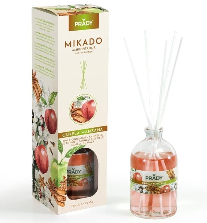 AMBIENTADOR MIKADO 100ML PRADY canela manzana