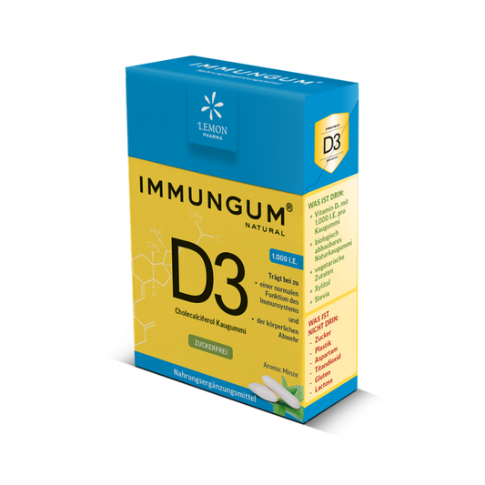 Immungum D3 chicle natural con vit.D3