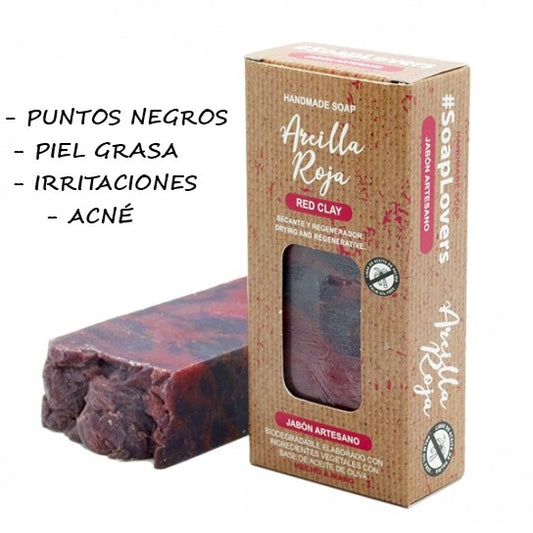 Jabón Artesano Arcilla roja