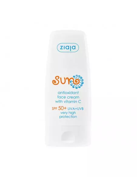 SUN Crema facial antioxidante SPF 50+ con Vitamina C